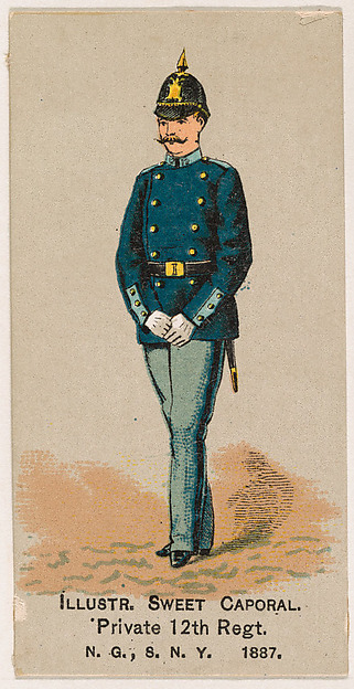 Private, 12th Regiment, National Guard of the State of New York, from the Military Series (N224) issued by Kinney Tobacco Company to promote Sweet Caporal Cigarettes