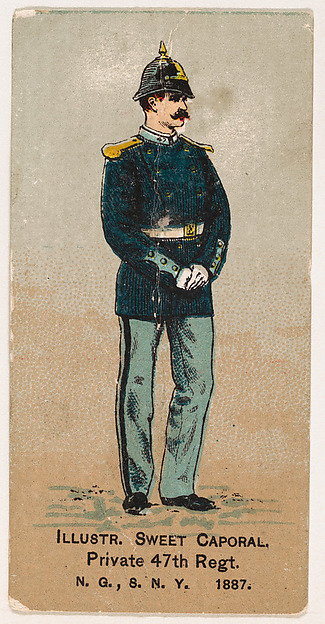 Private, 47th Regiment, National Guard of the State of New York, from the Military Series (N224) issued by Kinney Tobacco Company to promote Sweet Caporal Cigarettes