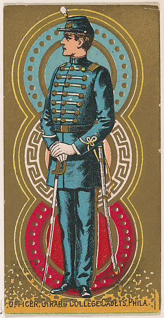Officer, Girard College Cadets, Philadelphia, from the Military Series (N224) issued by Kinney Tobacco Company to promote Sweet Caporal Cigarettes