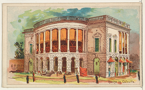 House in Calcutta, from the Habitations of Man series (N113) issued by W. Duke, Sons & Co. to promote Honest Long Cut Smoking and Chewing Tobacco
