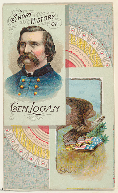 A Short History: General John Logan, from the Histories of Generals series (N114) issued by W. Duke, Sons & Co. to promote Honest Long Cut Smoking and Chewing Tobacco