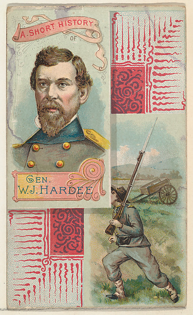 A Short History: General William J. Hardee, from the Histories of Generals series (N114) issued by W. Duke, Sons & Co. to promote Honest Long Cut Smoking and Chewing Tobacco