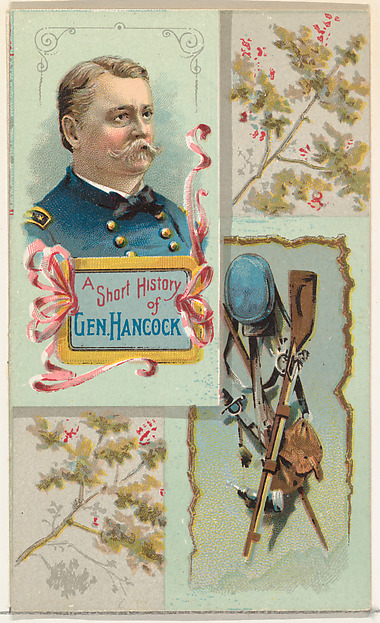 A Short History: General Winfield S. Hancock, from the Histories of Generals series (N114) issued by W. Duke, Sons & Co. to promote Honest Long Cut Smoking and Chewing Tobacco