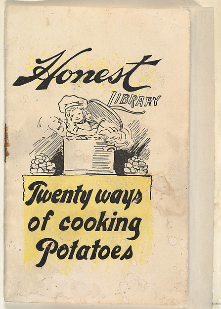 Twenty Ways of Cooking Potatoes, from the Honest Library series (N115) issued by Duke Sons & Co. to promote Honest Long Cut Tobacco