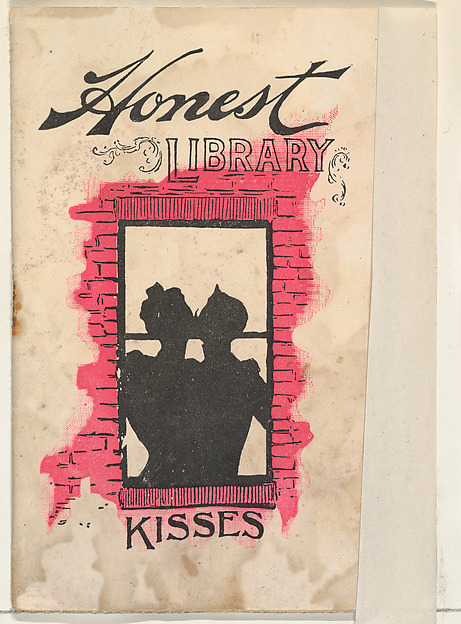 Kisses, from the Honest Library series (N115) issued by Duke Sons & Co. to promote Honest Long Cut Tobacco