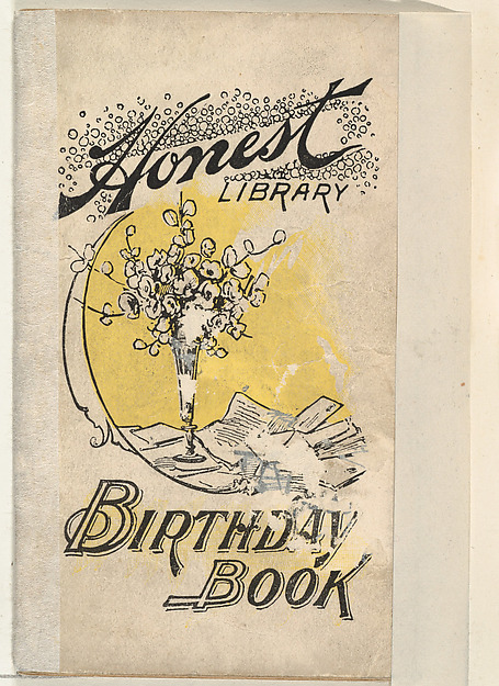Birthday Book, from the Honest Library series (N115) issued by Duke Sons & Co. to promote Honest Long Cut Tobacco