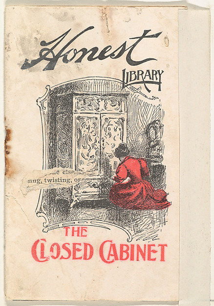 The Closed Cabinet, from the Honest Library series (N115) issued by Duke Sons & Co. to promote Honest Long Cut Tobacco