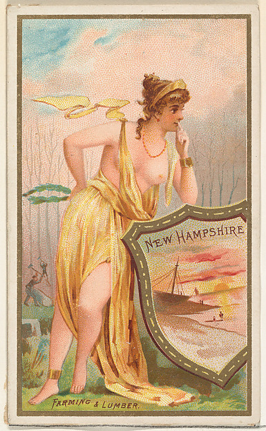 New Hampshire, from the Industries of States series (N117) issued by Duke Sons & Co. to promote Honest Long Cut Tobacco