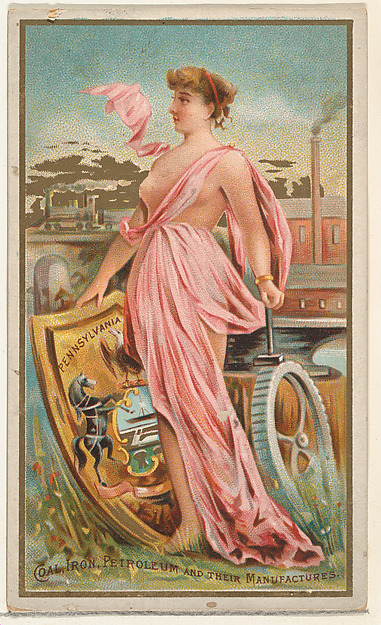 Pennsylvania, from the Industries of States series (N117) issued by Duke Sons & Co. to promote Honest Long Cut Tobacco