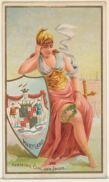 Maryland, from the Industries of States series (N117) issued by Duke Sons & Co. to promote Honest Long Cut Tobacco