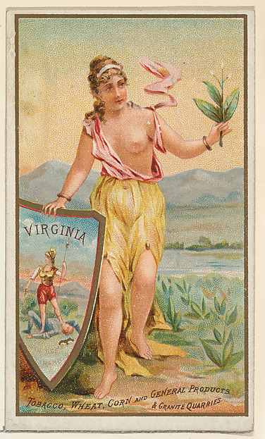 Virginia, from the Industries of States series (N117) issued by Duke Sons & Co. to promote Honest Long Cut Tobacco by W. Duke, Sons & Co., The Metropolitan Museum of Art