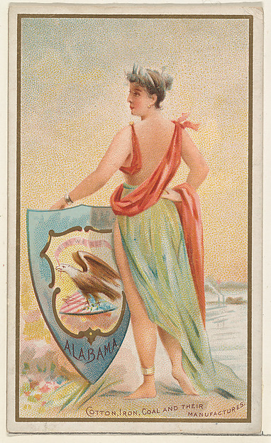 Alabama, from the Industries of States series (N117) issued by Duke Sons & Co. to promote Honest Long Cut Tobacco