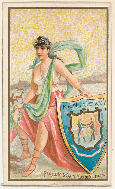 Kentucky, from the Industries of States series (N117) issued by Duke Sons & Co. to promote Honest Long Cut Tobacco