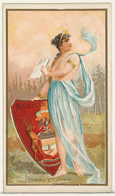 Michigan, from the Industries of States series (N117) issued by Duke Sons & Co. to promote Honest Long Cut Tobacco