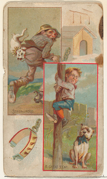 Stronghold / A Great Rent, from the Jokes series (N118) issued by Duke Sons & Co. to promote Honest Long Cut Tobacco