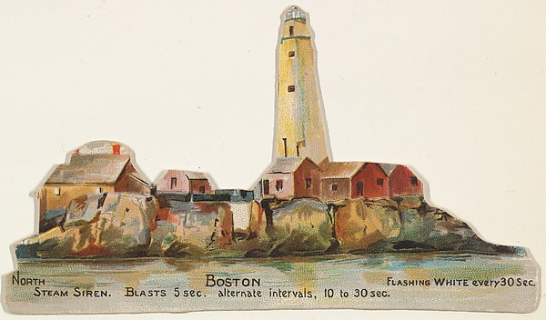 Boston, from the Lighthouses series (N119) issued by Duke Sons & Co. to promote Honest Long Cut Tobacco