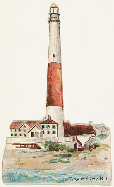 Atlantic City, New Jersey, from the Lighthouses series (N119) issued by Duke Sons & Co. to promote Honest Long Cut Tobacco