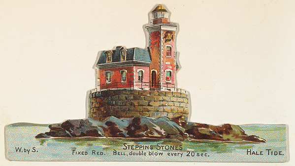 Stepping Stones, from the Lighthouses series (N119) issued by Duke Sons & Co. to promote Honest Long Cut Tobacco