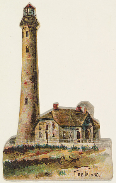 Fire Island, from the Lighthouses series (N119) issued by Duke Sons & Co. to promote Honest Long Cut Tobacco