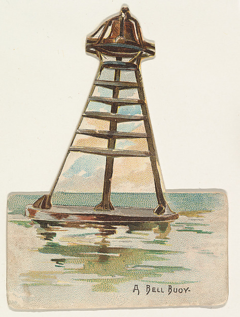 A Bell Buoy, from the Lighthouses series (N119) issued by Duke Sons & Co. to promote Honest Long Cut Tobacco