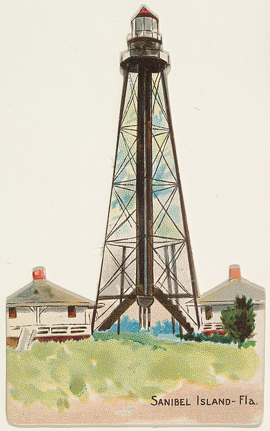 Sanibel Island, Florida, from the Lighthouses series (N119) issued by Duke Sons & Co. to promote Honest Long Cut Tobacco
