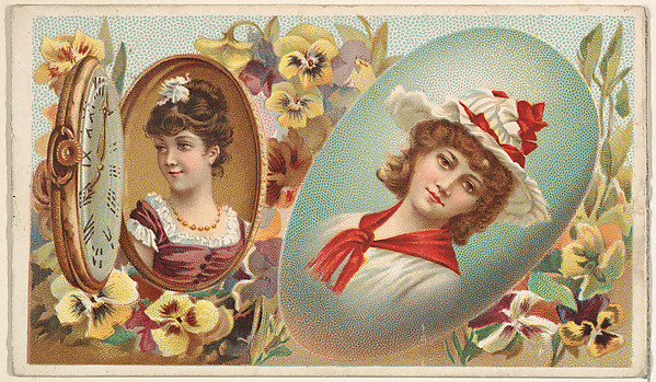 Pocket Watch, from the Miniature Novelties series (N120) issued by Duke Sons & Co. to promote Honest Long Cut Tobacco