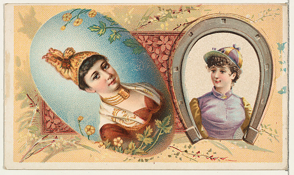 Horseshoe, from the Miniature Novelties series (N120) issued by Duke Sons & Co. to promote Honest Long Cut Tobacco