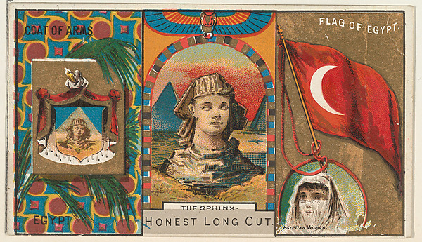The Sphinx, Egypt, from the Rulers, Flags, and Coats of Arms series (N126-1) issued by W. Duke, Sons & Co.