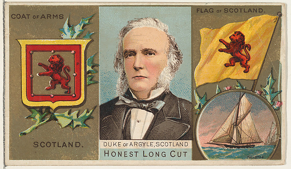 Duke of Argyle, Scotland, from the Rulers, Flags, and Coats of Arms series (N126-1) issued by W. Duke, Sons & Co. by W. Duke, Sons & Co., The Metropolitan Museum of Art