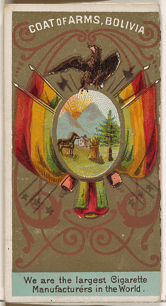 G. Pacheto, President of Bolivia, from the Rulers, Flags, and Coats of Arms series (N126-2) issued by W. Duke, Sons & Co.