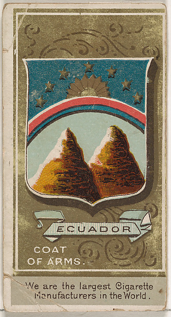 President Caamano of Ecuador, from the Rulers, Flags, and Coats of Arms series (N126-2) issued by W. Duke, Sons & Co.
