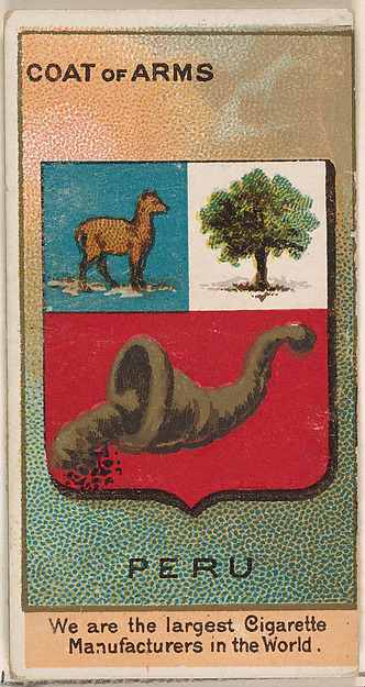 General Caceres, President of Peru, from the Rulers, Flags, and Coats of Arms series (N126-2) issued by W. Duke, Sons & Co.