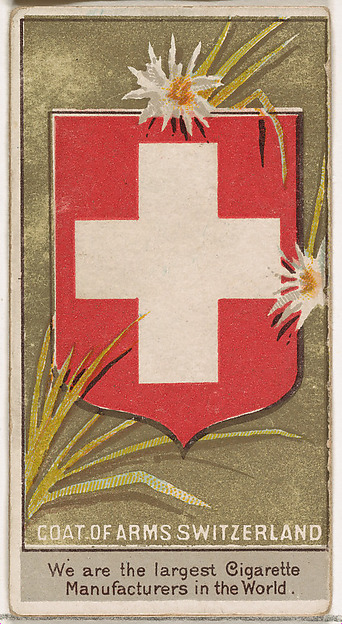 President Hertenstein of Switzerland, from the Rulers, Flags, and Coats of Arms series (N126-2) issued by W. Duke, Sons & Co.