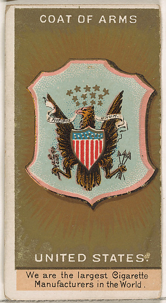 President Cleveland, United States, from the Rulers, Flags, and Coats of Arms series (N126-2) issued by W. Duke, Sons & Co.