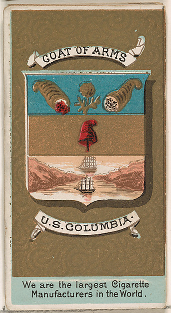 Rafael Nunez, President of U.S. Columbia, from the Rulers, Flags, and Coats of Arms series (N126-2) issued by W. Duke, Sons & Co.
