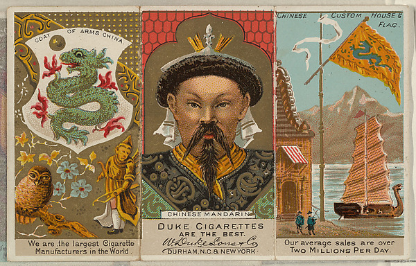 Chinese Mandarin, from the Rulers, Flags, and Coats of Arms series (N126-2) issued by W. Duke, Sons & Co.