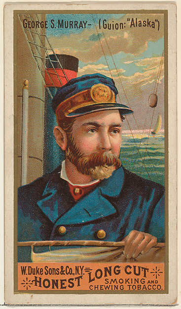 George S. Murray, from the Sea Captains series (N127) issued by Duke Sons & Co. to promote Honest Long Cut Tobacco