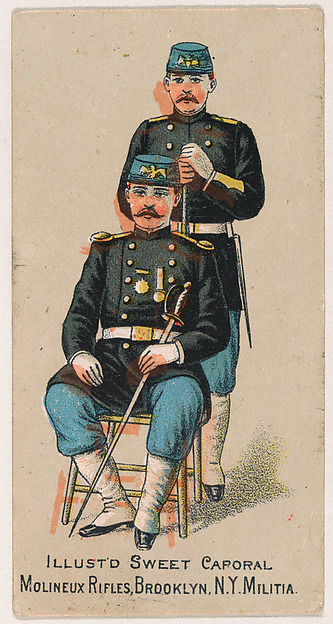 Molineux Rifles, Brooklyn, New York Militia, from the Military Series (N224) issued by Kinney Tobacco Company to promote Sweet Caporal Cigarettes