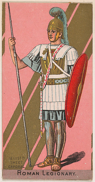 Roman Legionary, from the Military Series (N224) issued by Kinney Tobacco Company to promote Sweet Caporal Cigarettes
