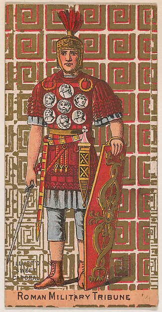 Roman Military Tribune, from the Military Series (N224) issued by Kinney Tobacco Company to promote Sweet Caporal Cigarettes