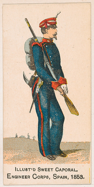 Engineer Corps, Spain, 1853, from the Military Series (N224) issued by Kinney Tobacco Company to promote Sweet Caporal Cigarettes
