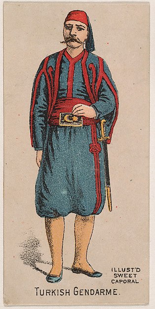 Turkish Gendarme, from the Military Series (N224) issued by Kinney Tobacco Company to promote Sweet Caporal Cigarettes