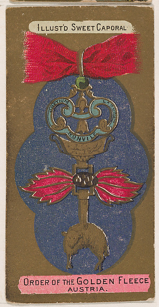 Order of the Golden Fleece, Austria, from the Military Series (N224) issued by Kinney Tobacco Company to promote Sweet Caporal Cigarettes