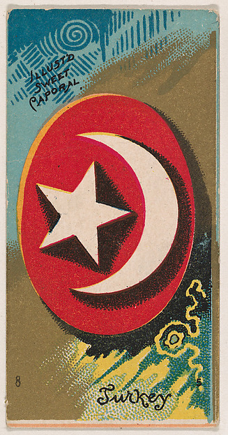 Coat of Arms, Turkey, from the Military Series (N224) issued by Kinney Tobacco Company to promote Sweet Caporal Cigarettes