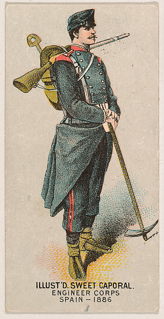 Engineer Corps, Spain, 1886, from the Military Series (N224) issued by Kinney Tobacco Company to promote Sweet Caporal Cigarettes