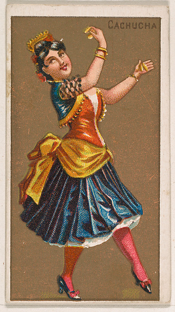Cachucha, from National Dances (N225, Type 1) issued by Kinney Bros.