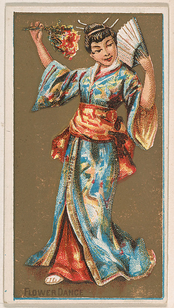 Flower Dance, from National Dances (N225, Type 1) issued by Kinney Bros.