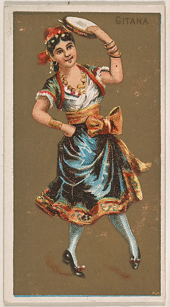 Gitana, from National Dances (N225, Type 1) issued by Kinney Bros.