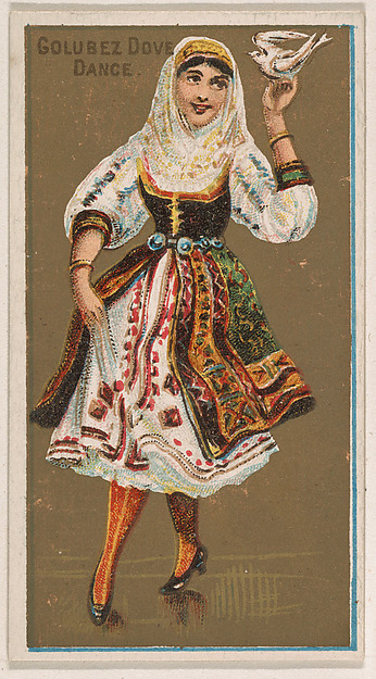 Golubez Dove Dance, from National Dances (N225, Type 1) issued by Kinney Bros.