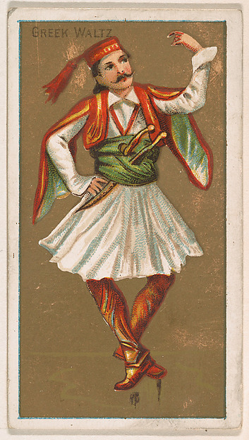 Greek Waltz, from National Dances (N225, Type 1) issued by Kinney Bros.